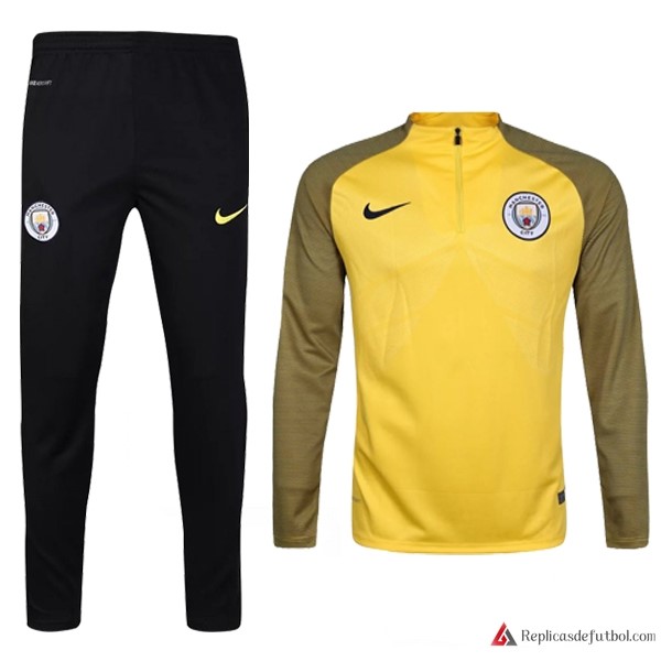 Chandal Manchester City 2017-2018 Amarillo Negro